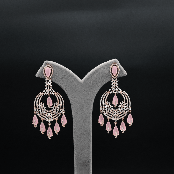 CZ Chandbali Earrings