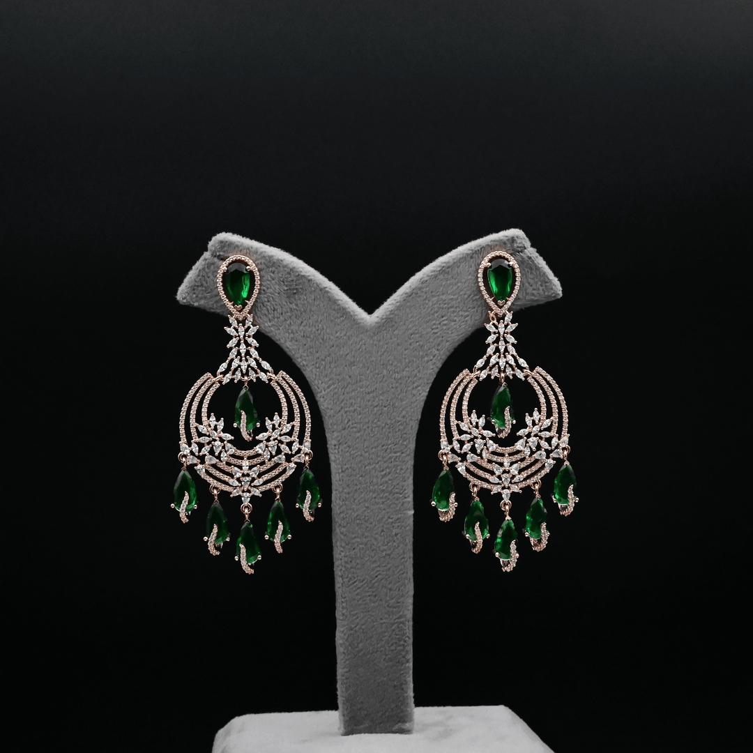 CZ Chandbali Earrings