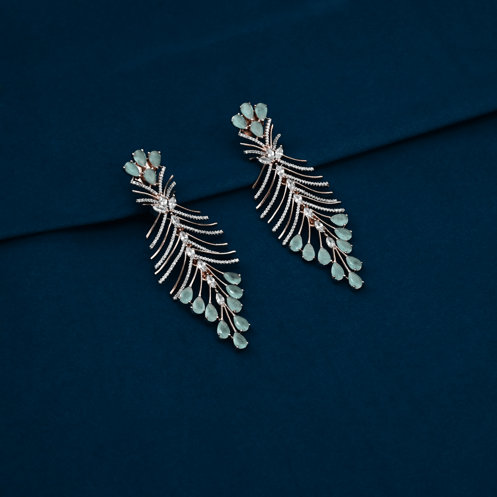 CZ Chandbali Earrings