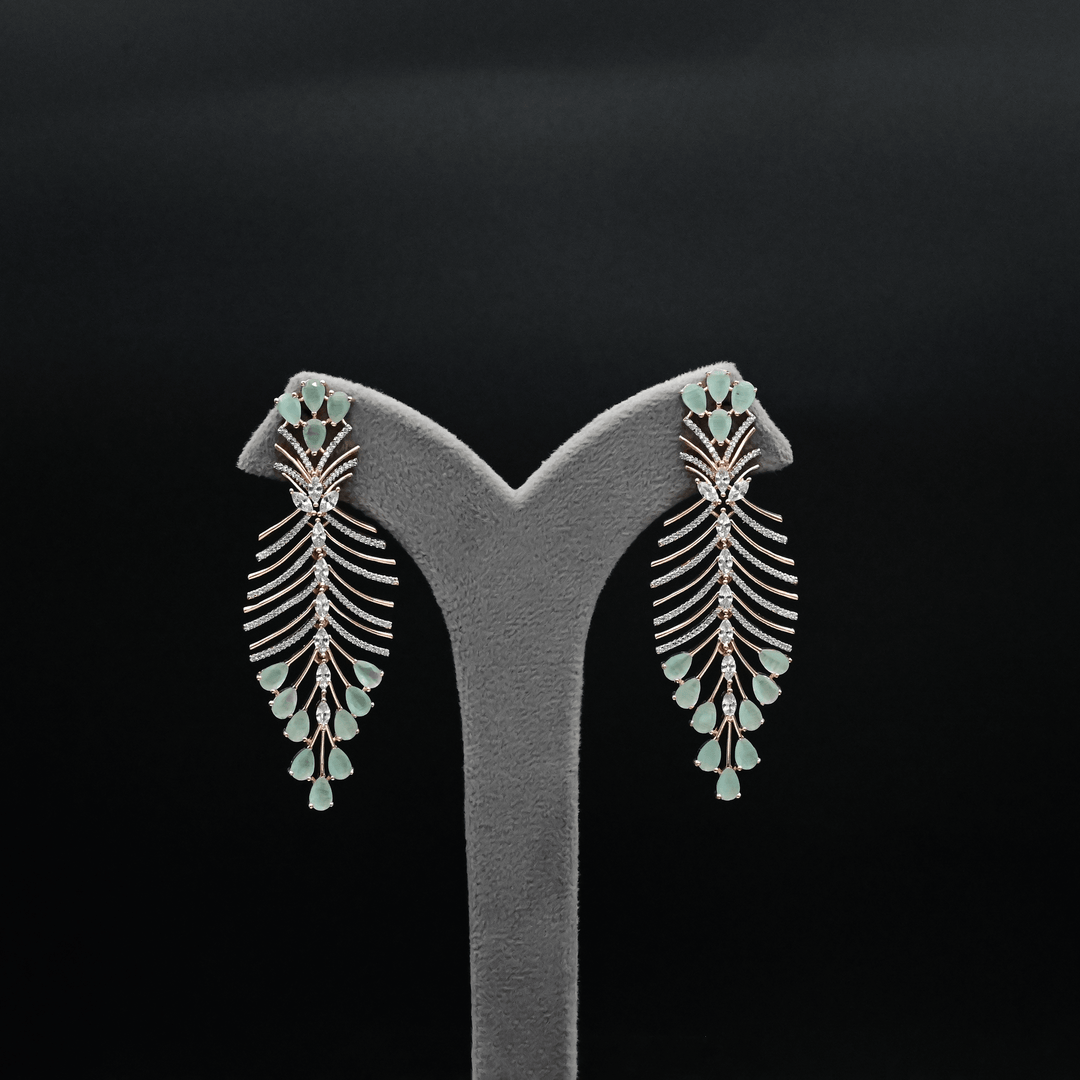 CZ Chandbali Earrings