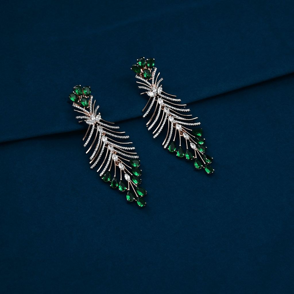 CZ Chandbali Earrings