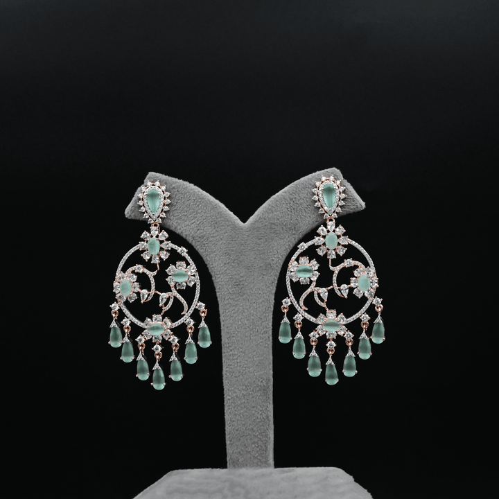 CZ Chandbali Earrings