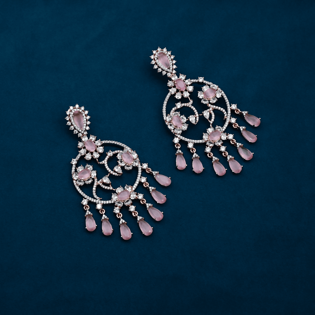 CZ Chandbali Earrings