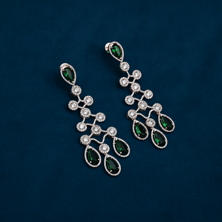 CZ Chandbali Earrings