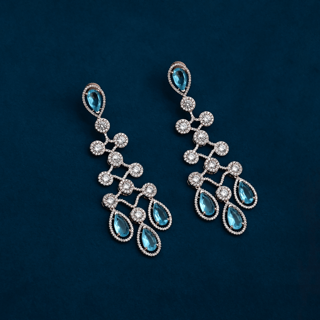 CZ Chandbali Earrings