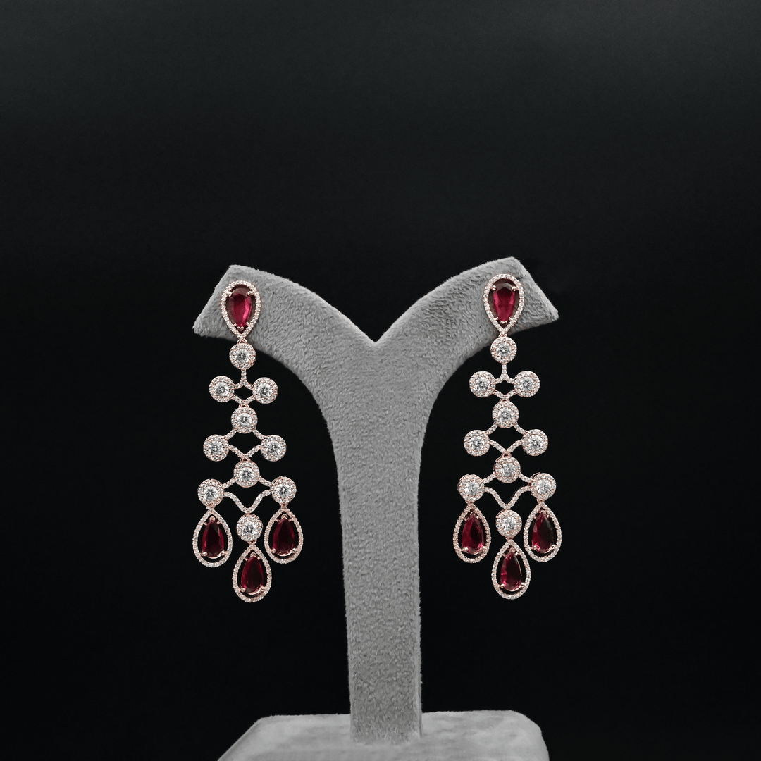 CZ Chandbali Earrings