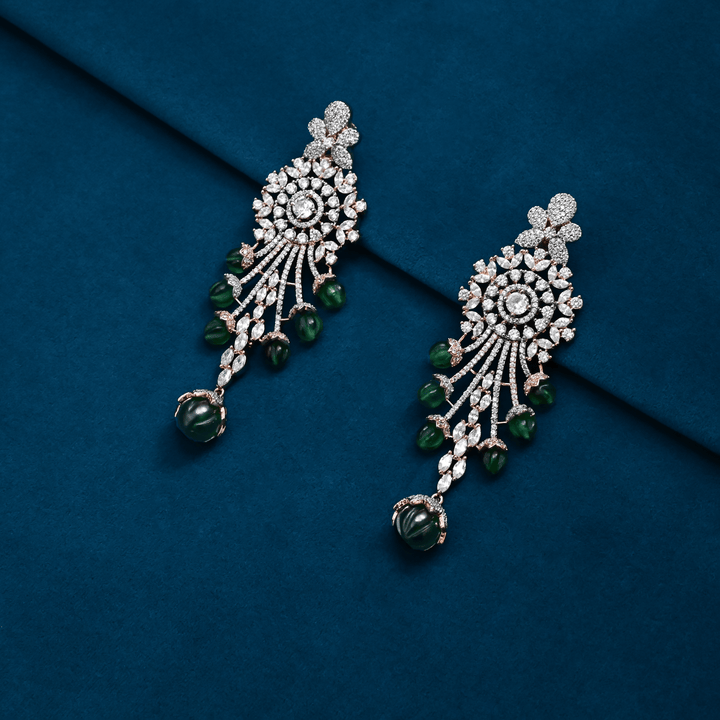 CZ Chandbali Earrings