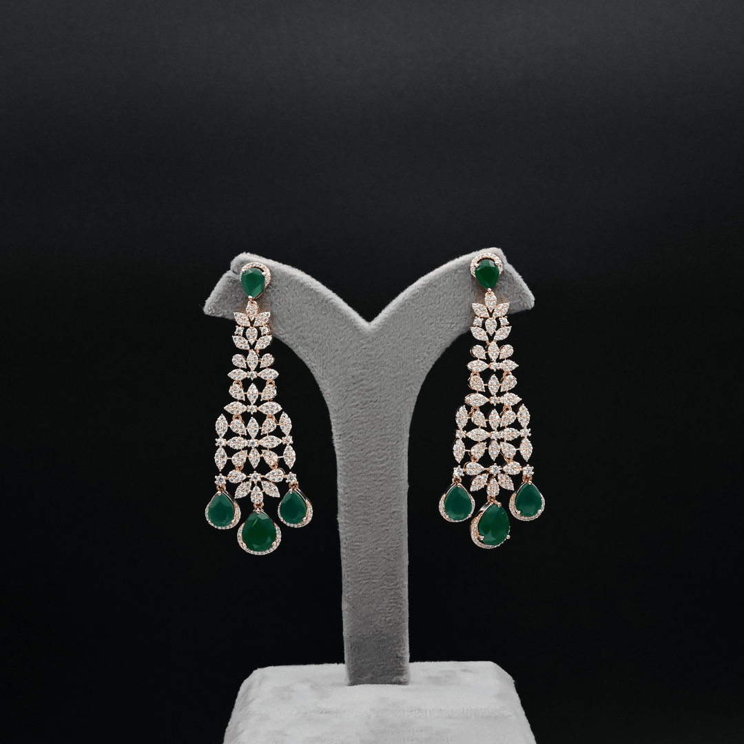 CZ Chandbali Earrings