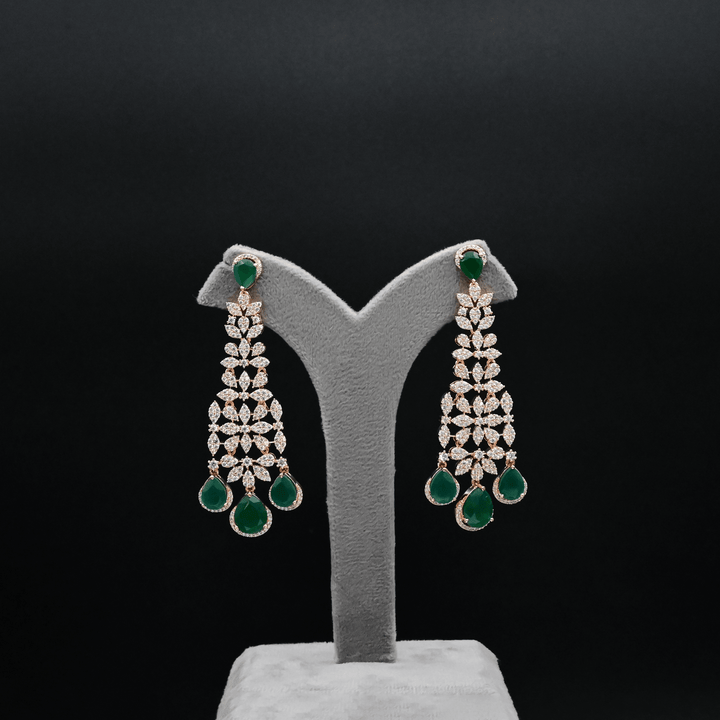 CZ Chandbali Earrings