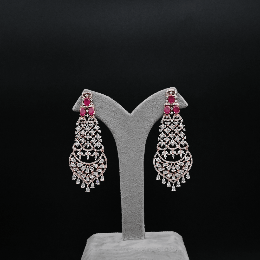 CZ Chandbali Earrings