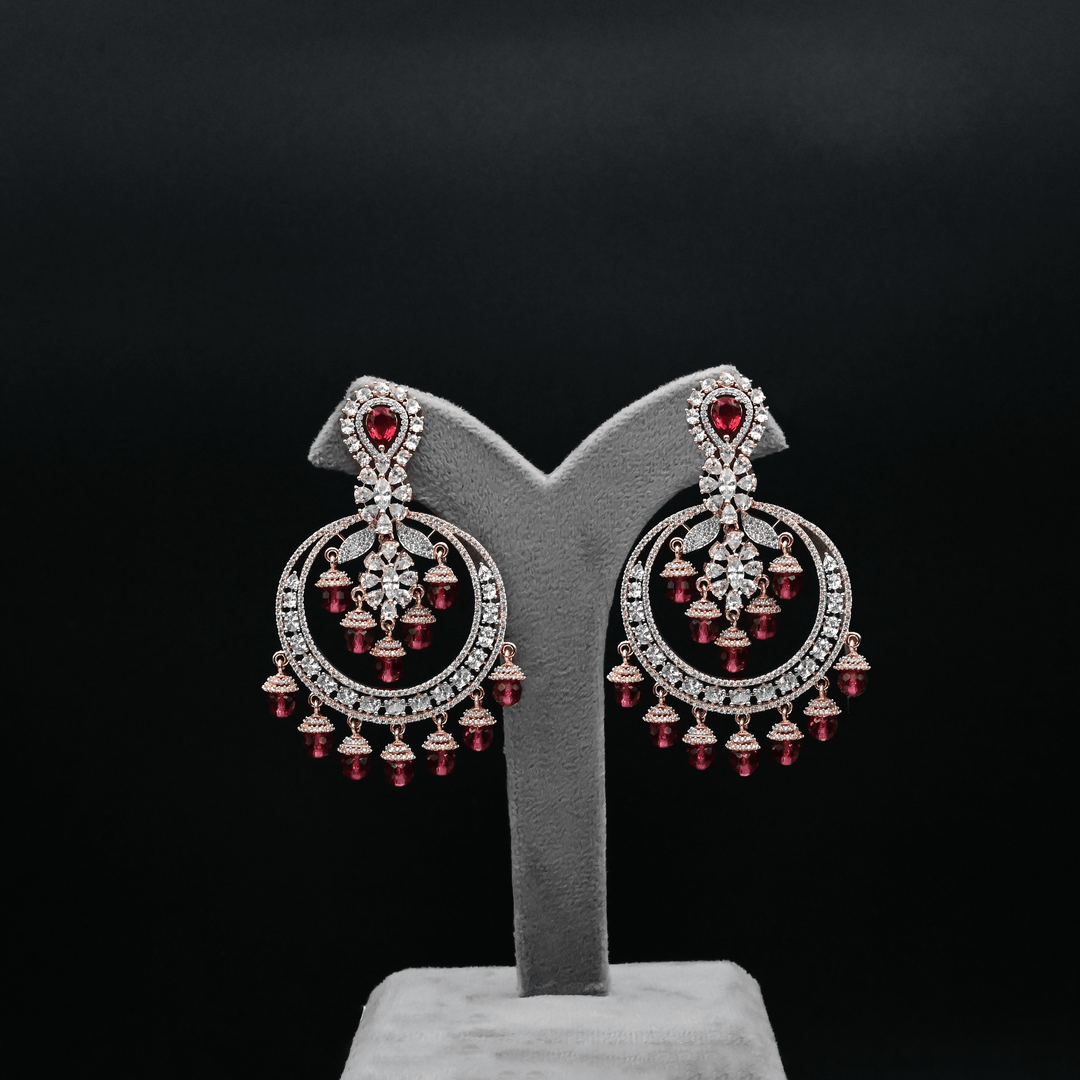 CZ Chandbali Earrings