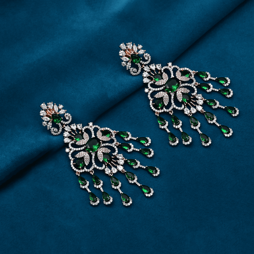 CZ Chandbali Earrings