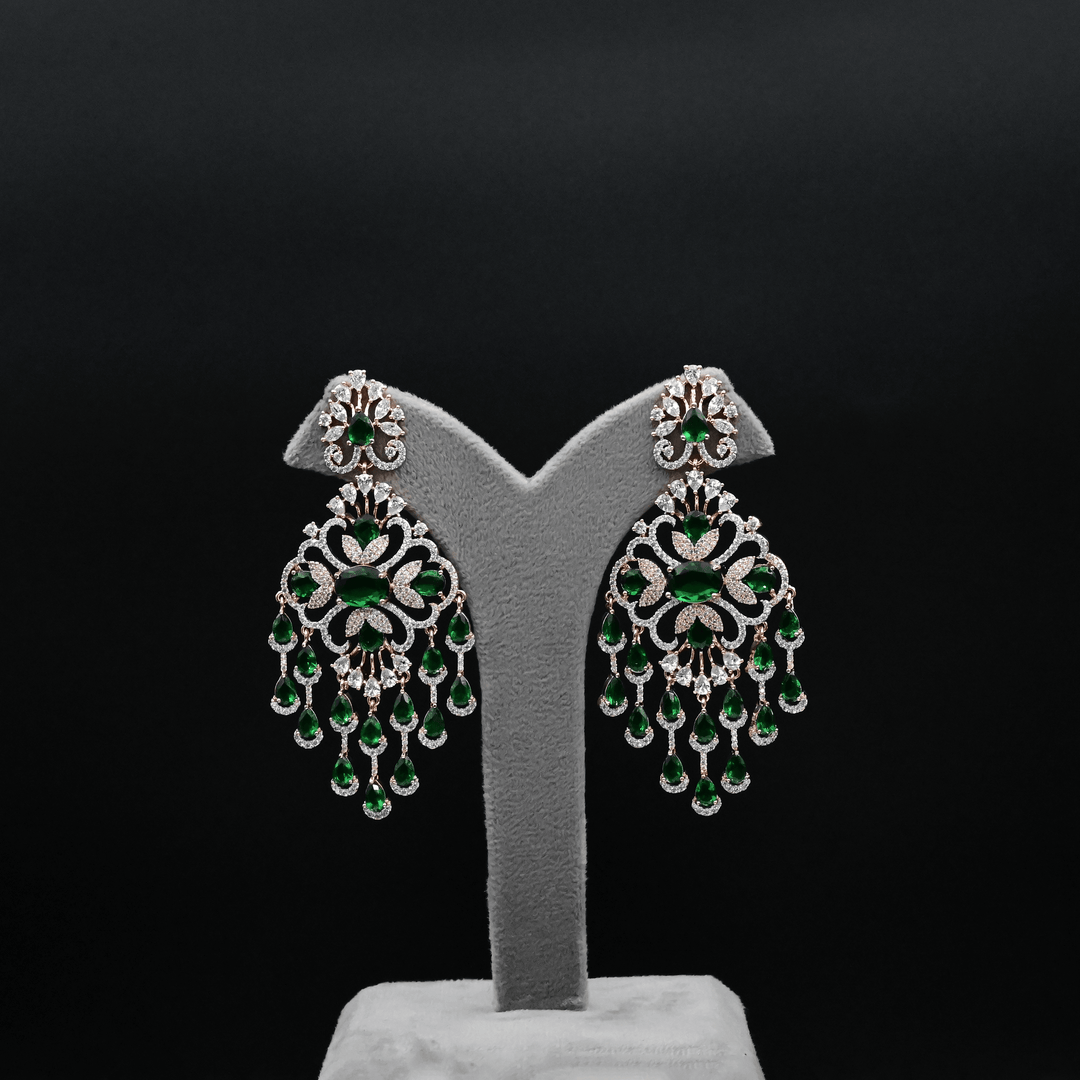 CZ Chandbali Earrings