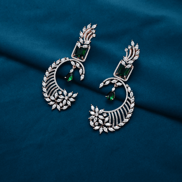 CZ Chandbali Earrings