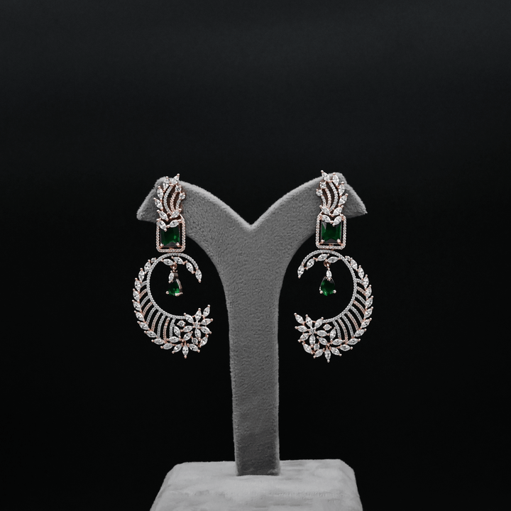 CZ Chandbali Earrings