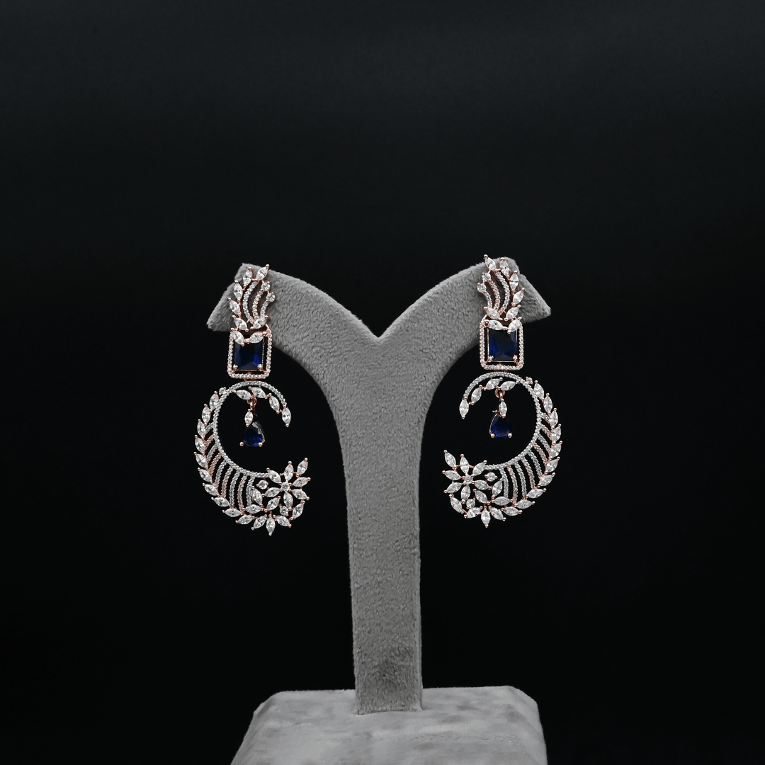 CZ Chandbali Earrings