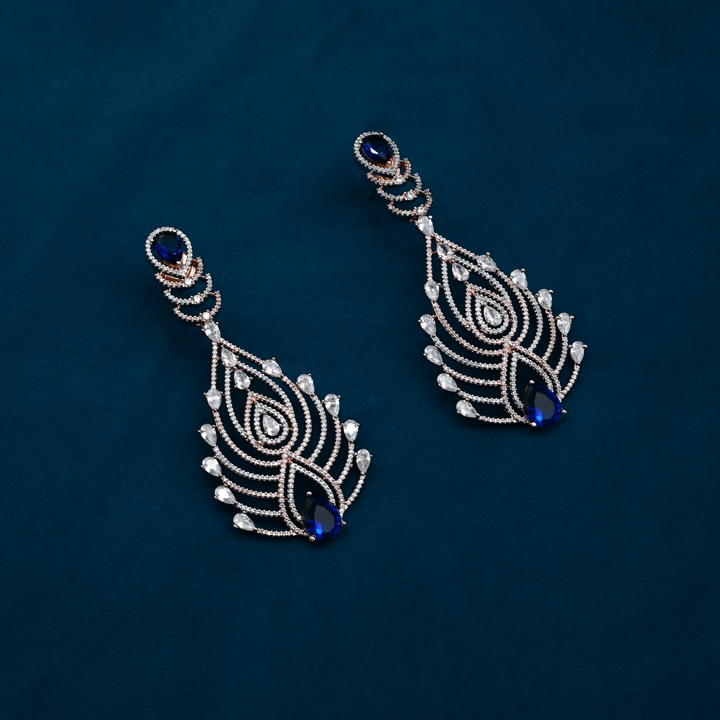 CZ Chandbali Earrings