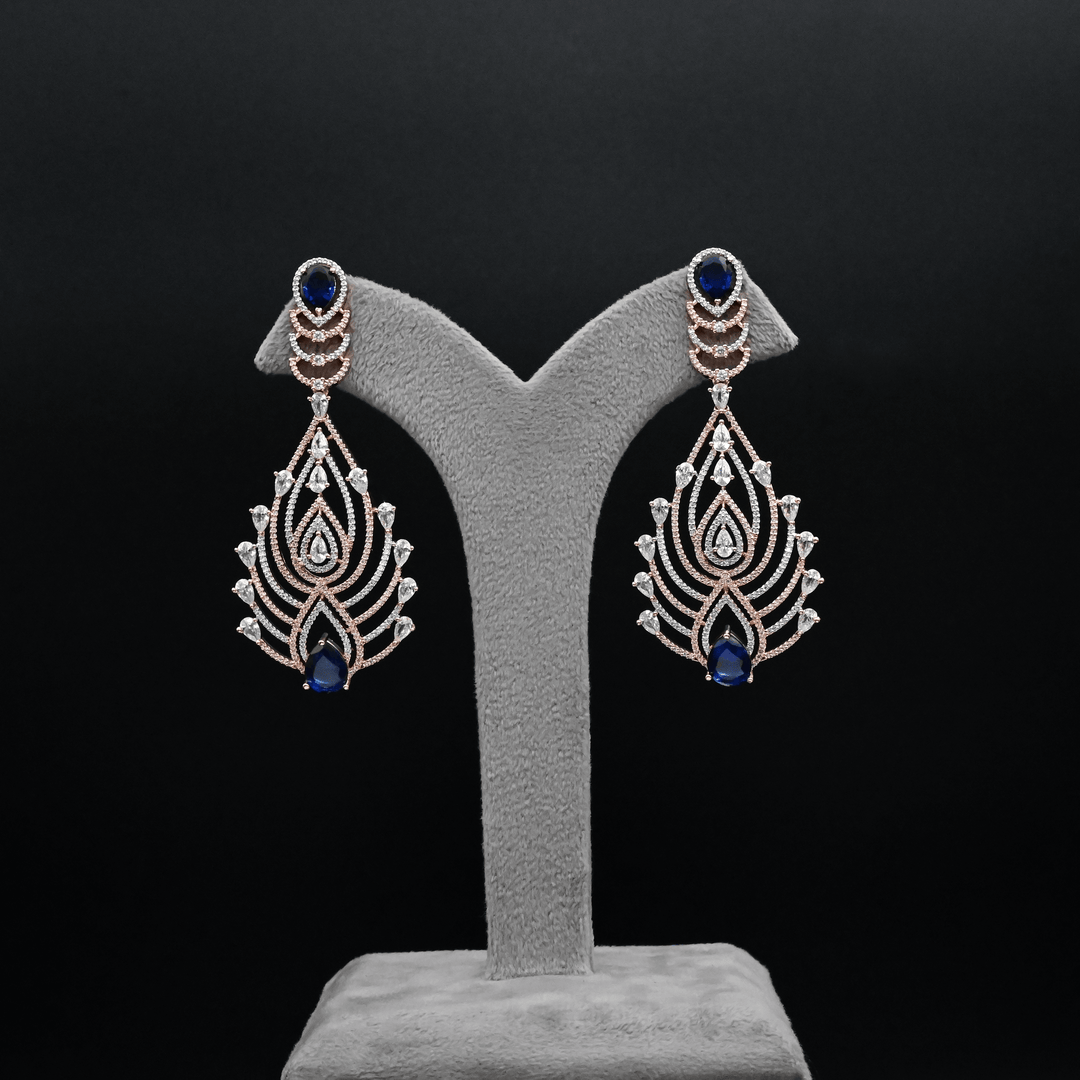 CZ Chandbali Earrings