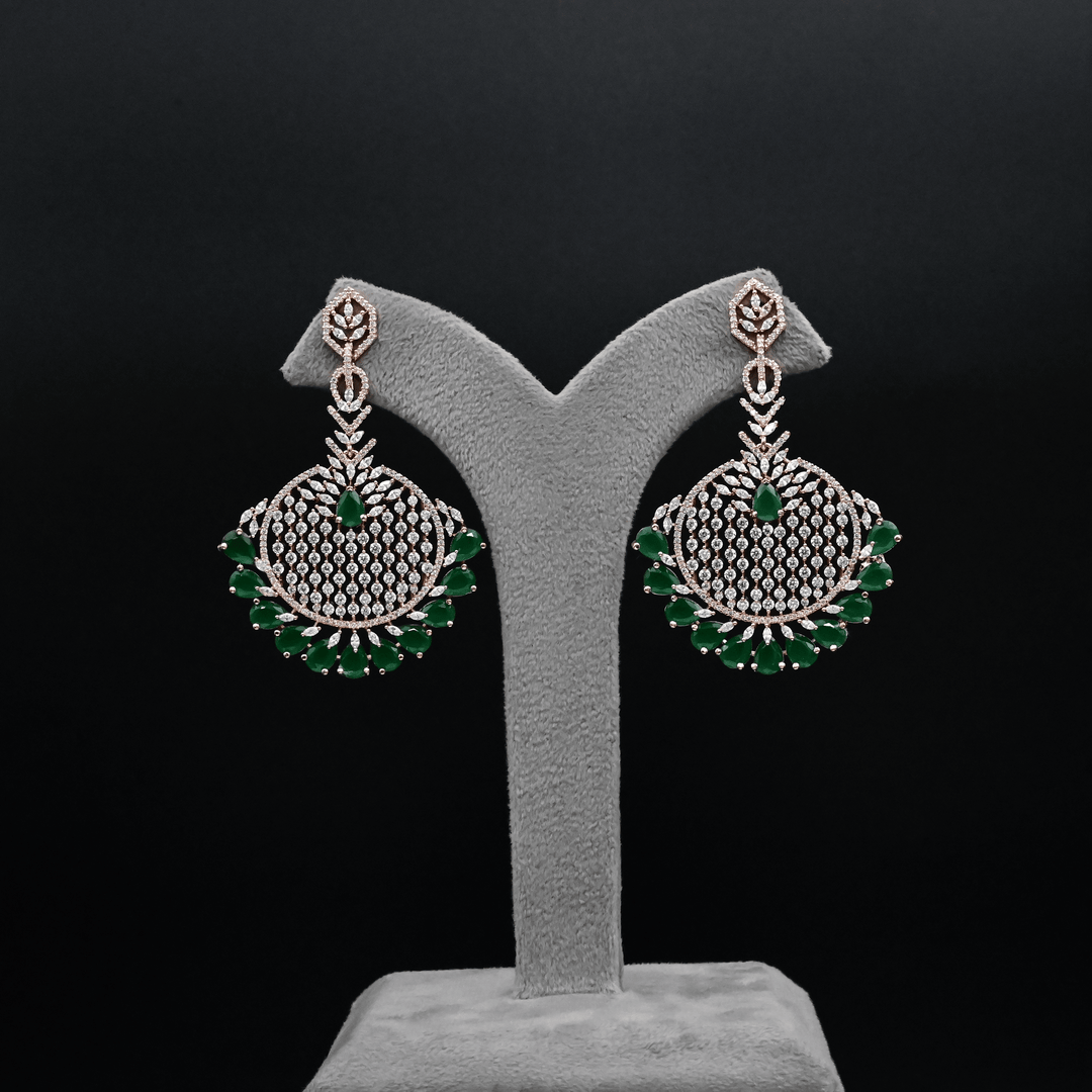 CZ Chandbali Earrings