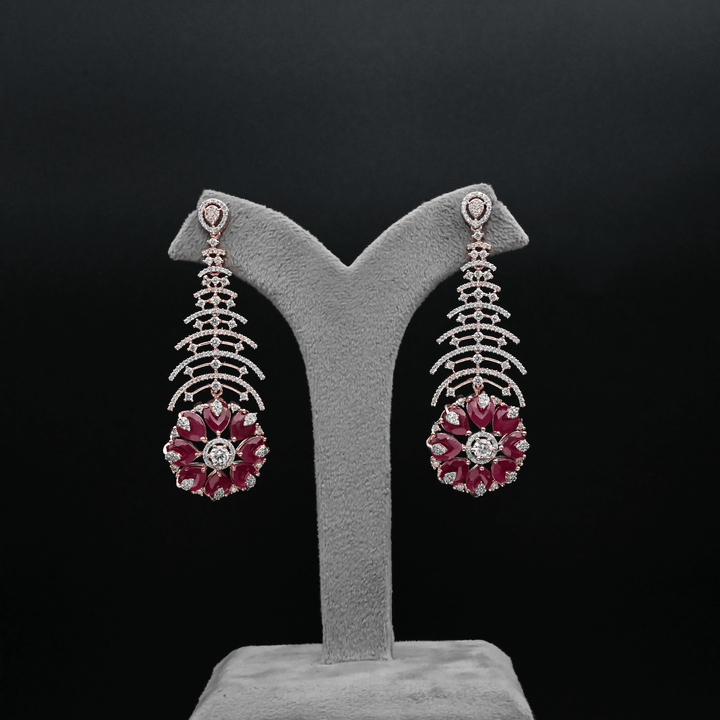 CZ Chandbali Earrings