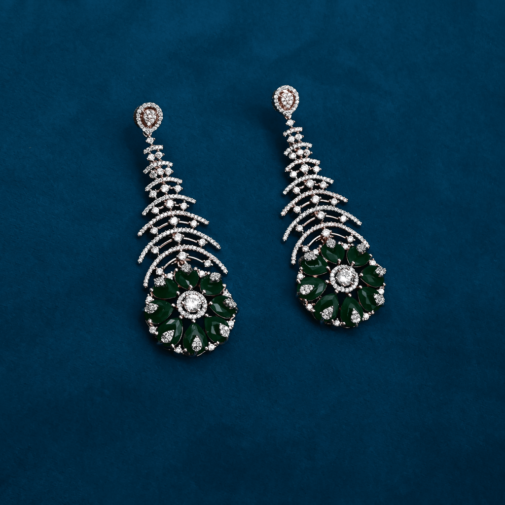 CZ Chandbali Earrings