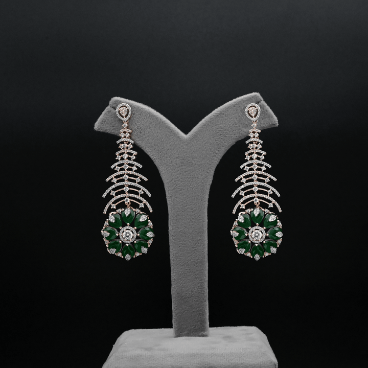 CZ Chandbali Earrings