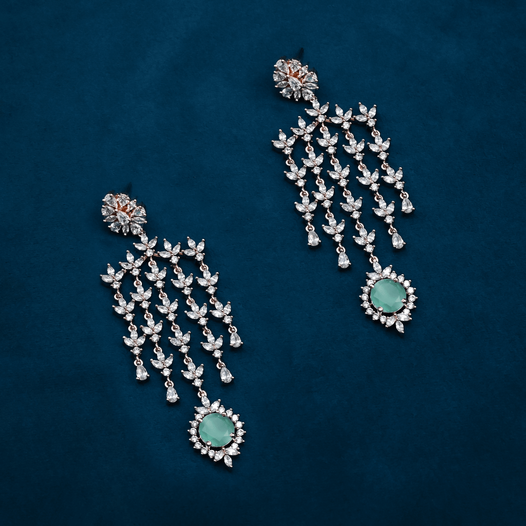 CZ Chandbali Earrings