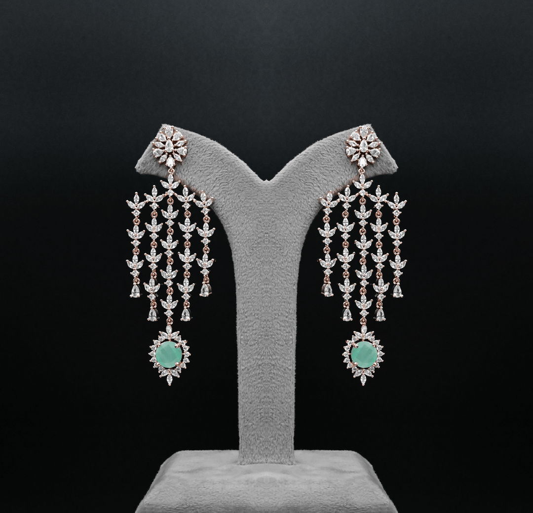 CZ Chandbali Earrings