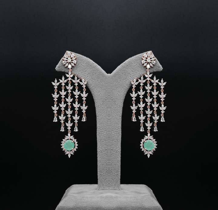 CZ Chandbali Earrings