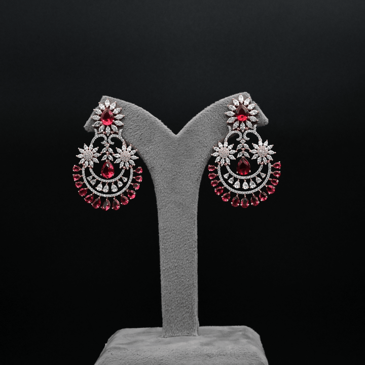 CZ Chandbali Earrings