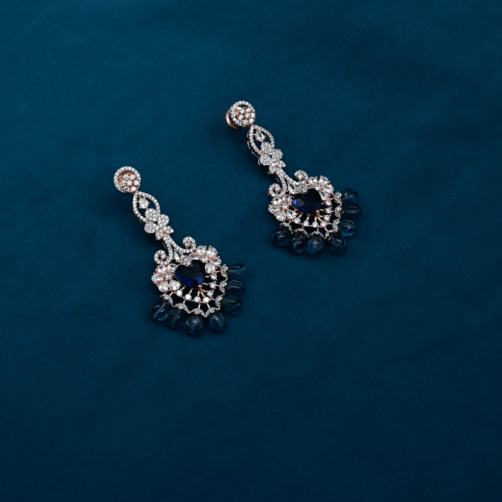 CZ Chandbali Earrings