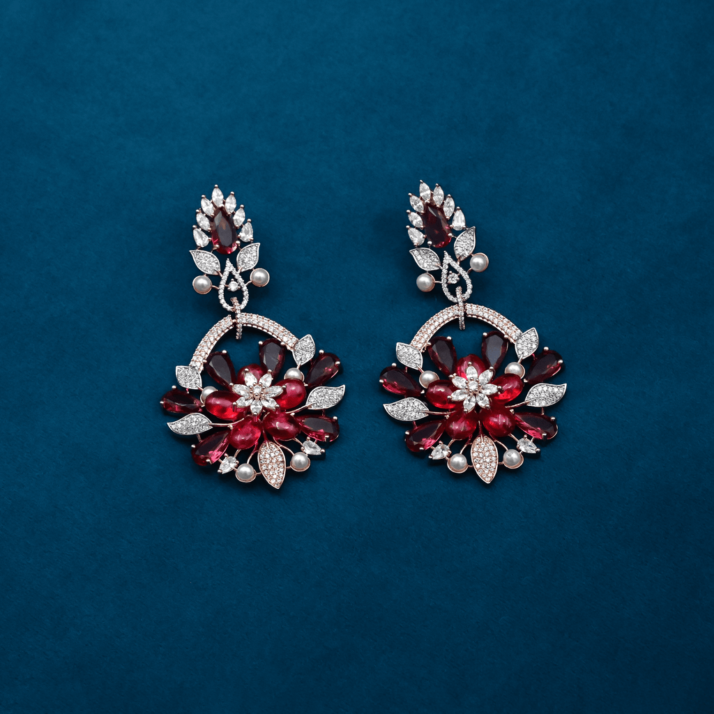 CZ Chandbali Earrings