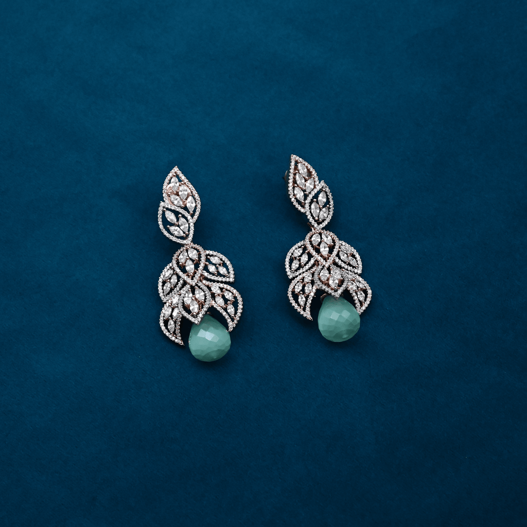 CZ Chandbali Earrings