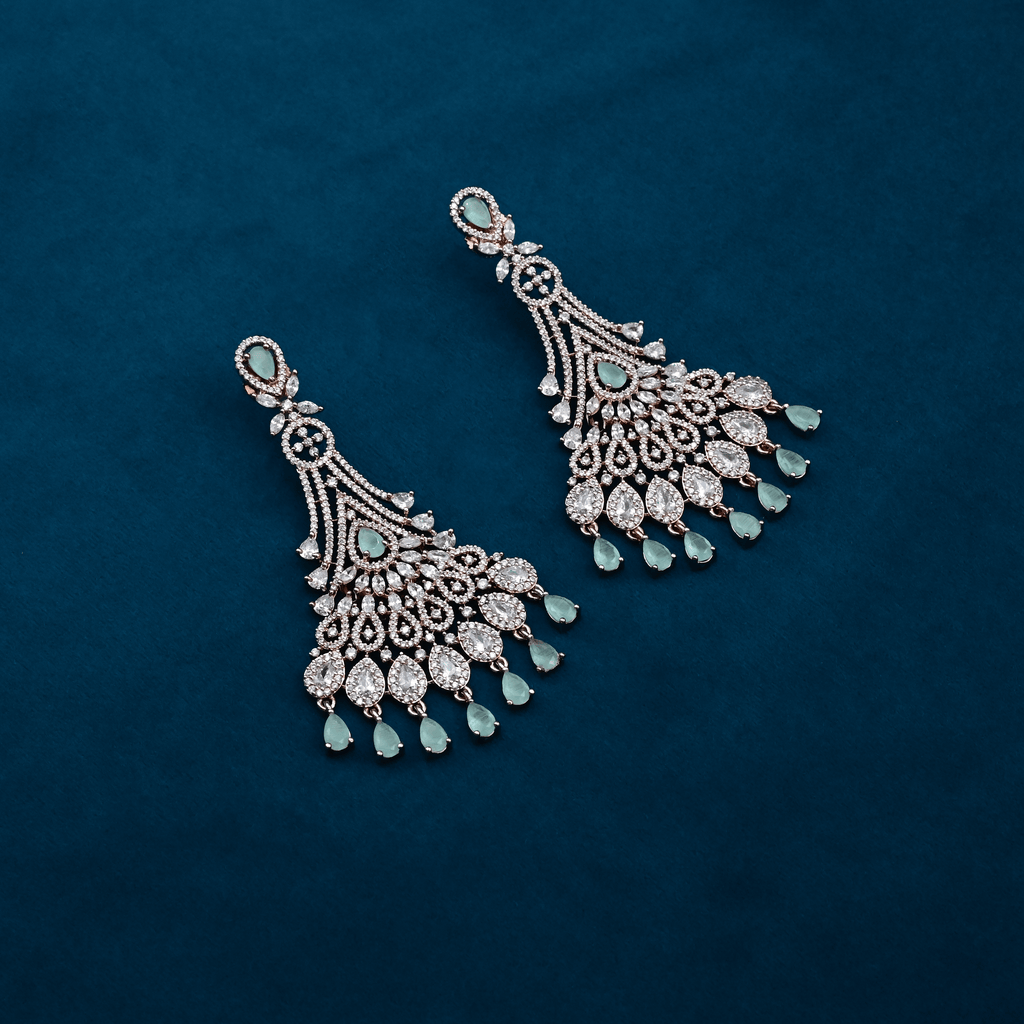 CZ Chandbali Earrings