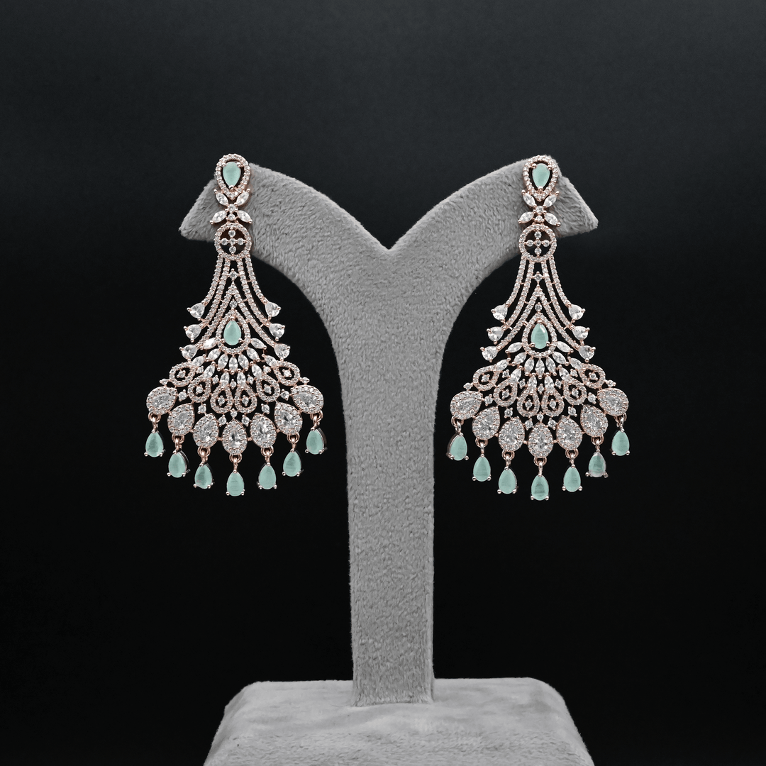 CZ Chandbali Earrings