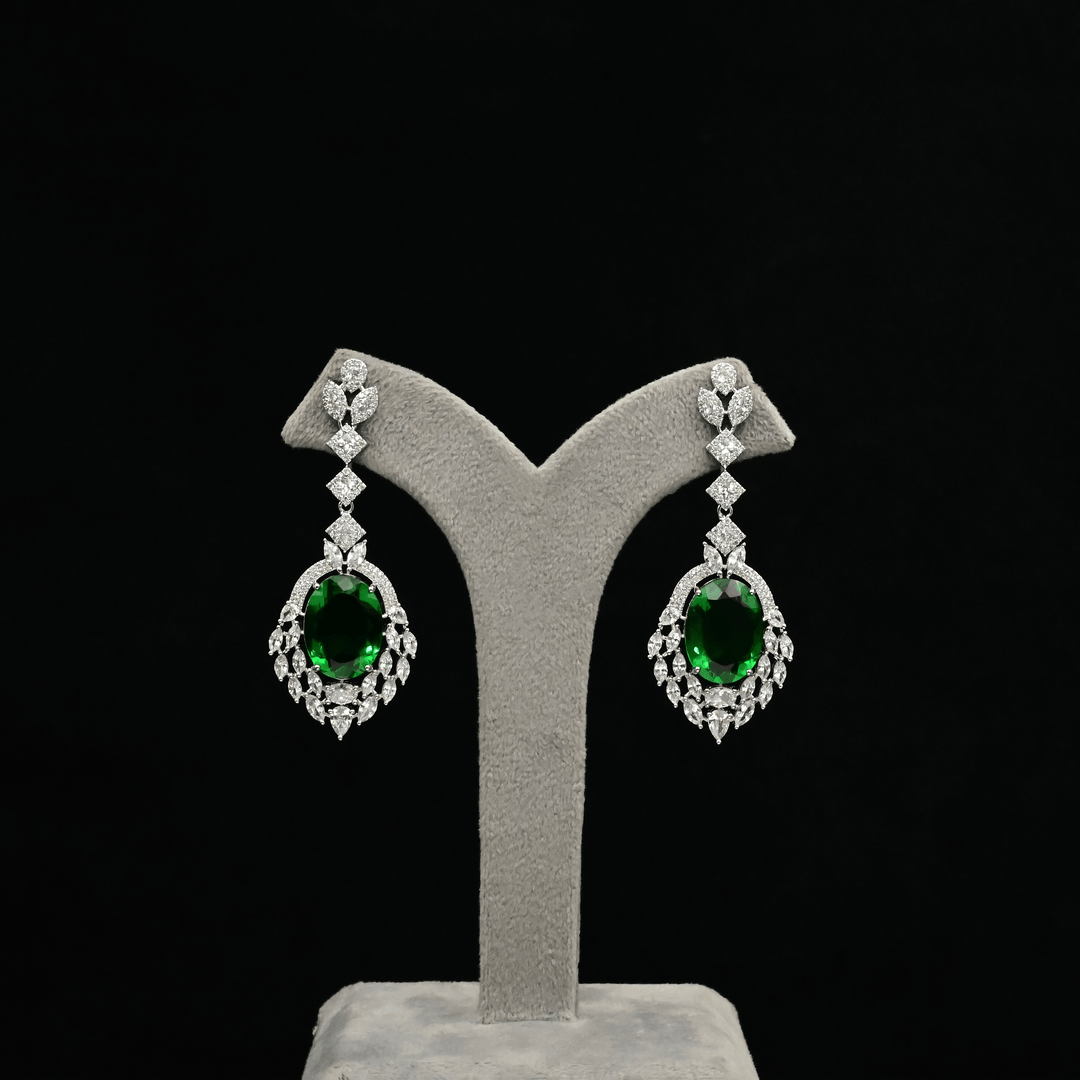 CZ Chandbali Earrings