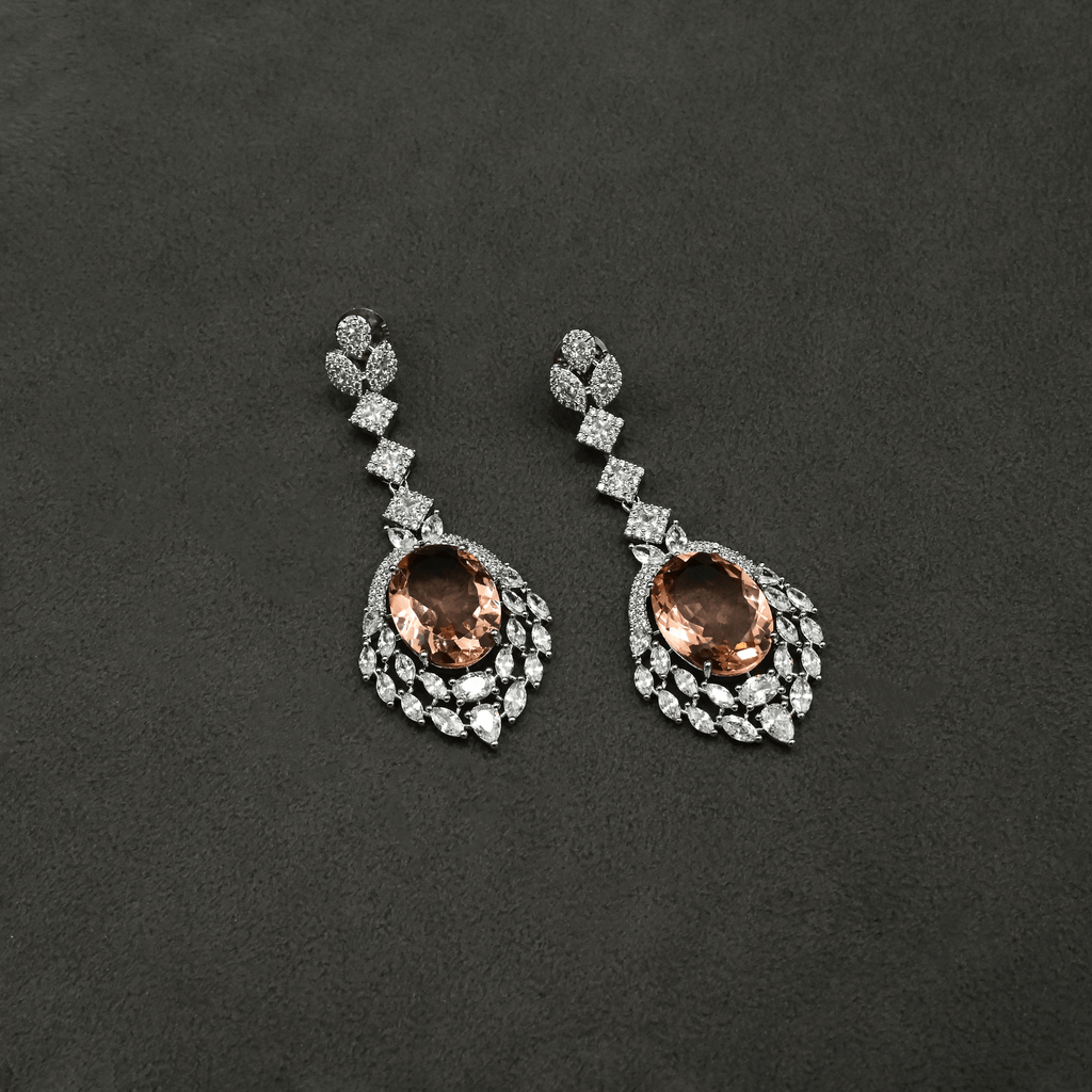 CZ Chandbali Earrings