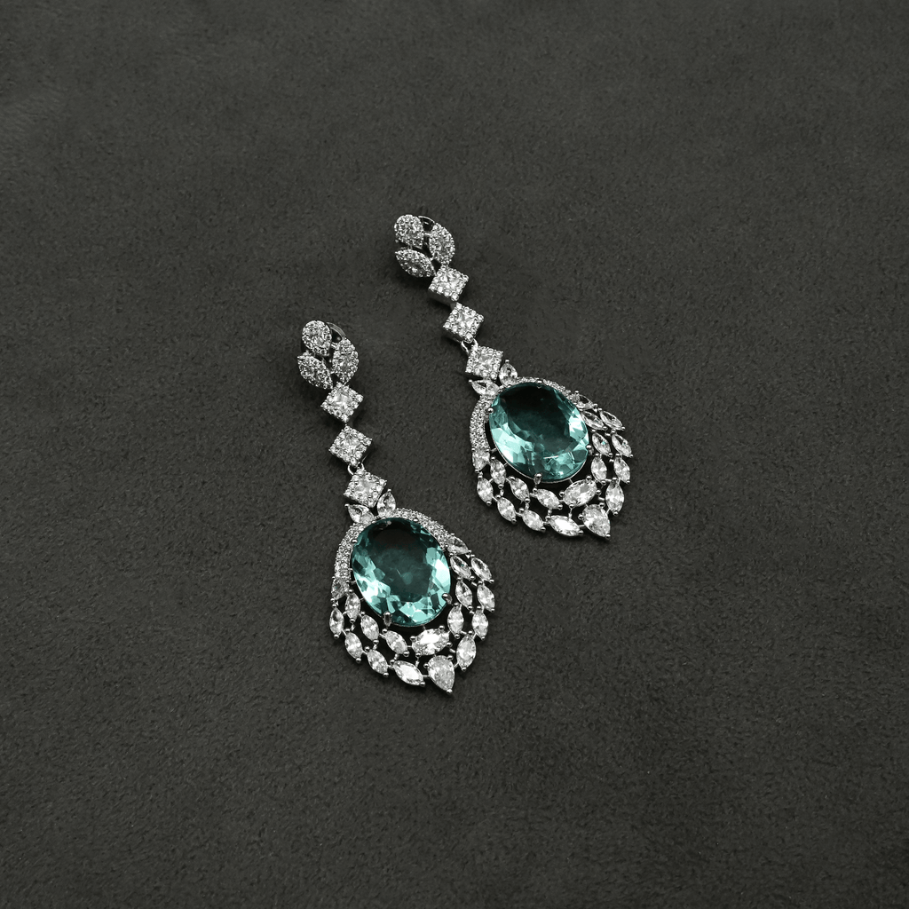 CZ Chandbali Earrings