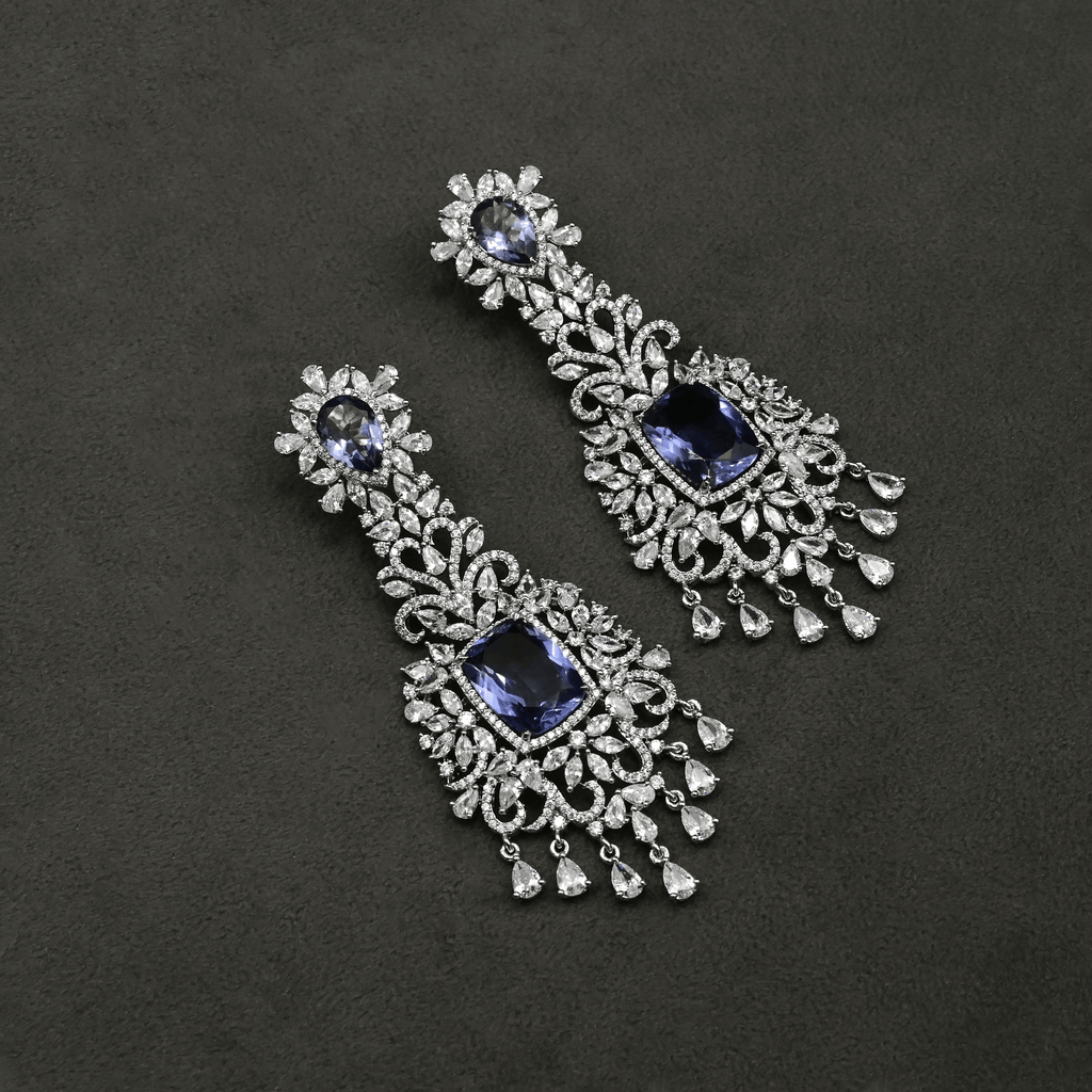 CZ Chandbali Earrings