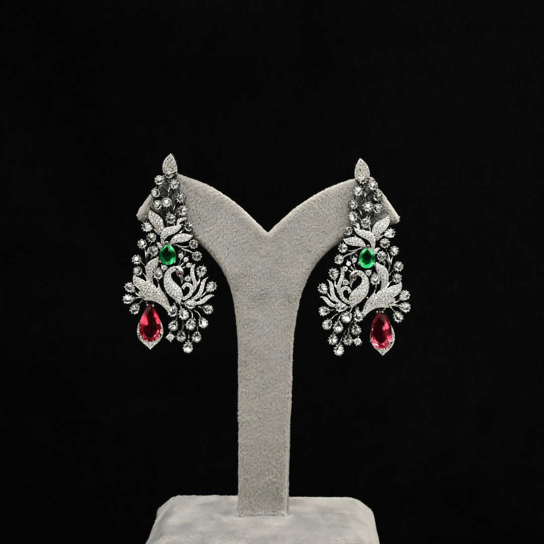 CZ Chandbali Earrings