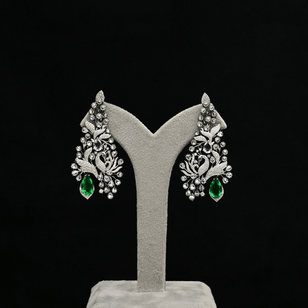 CZ Chandbali Earrings