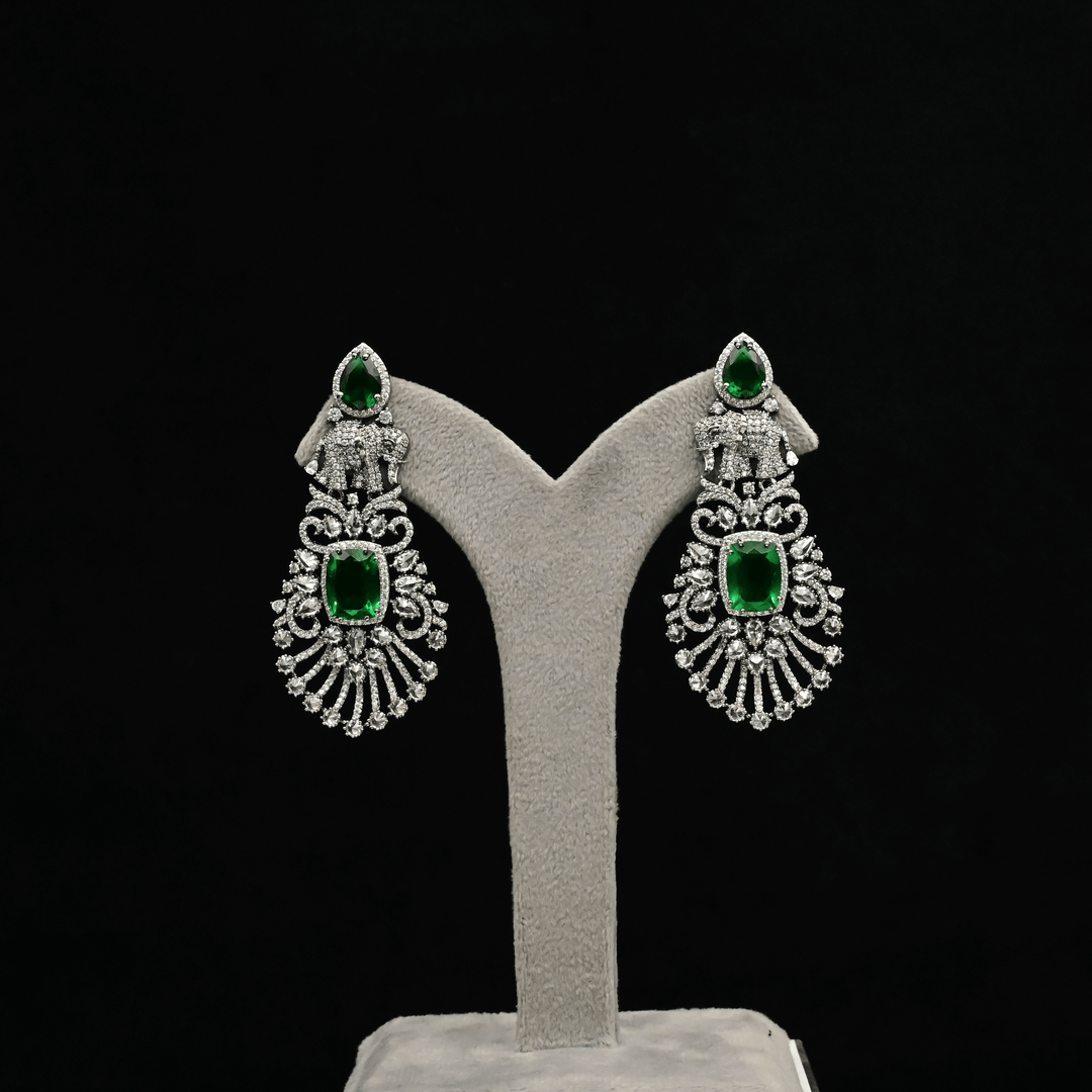 CZ Chandbali Earrings