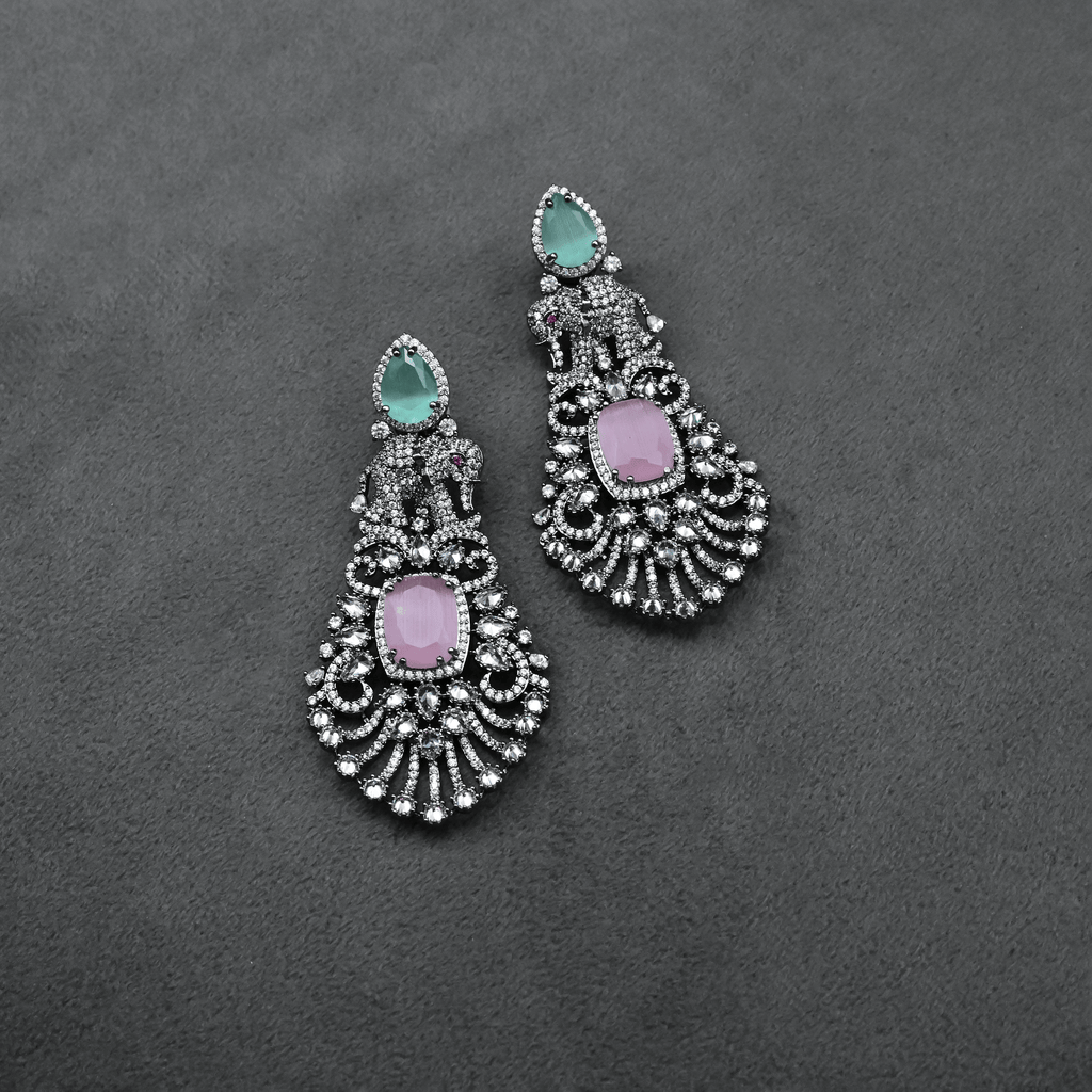 CZ Chandbali Earrings