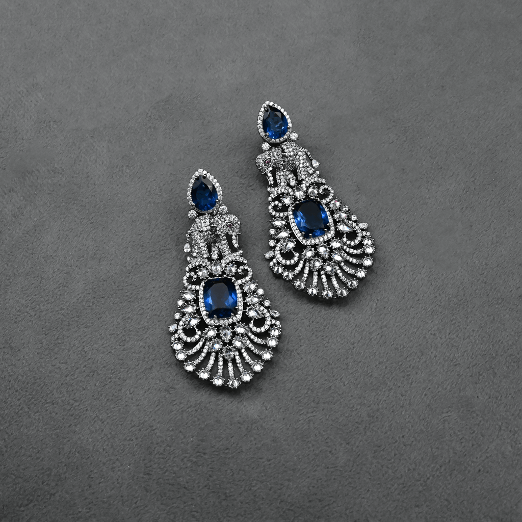 CZ Chandbali Earrings