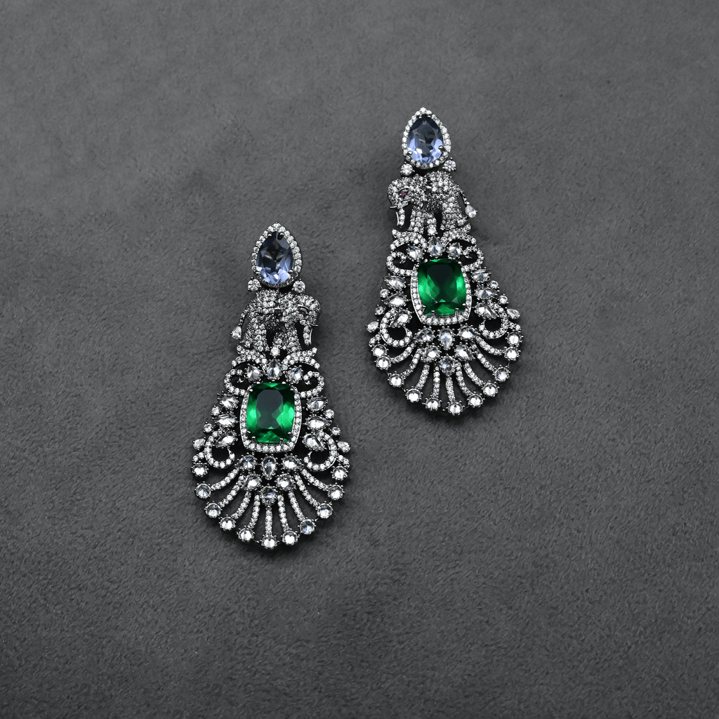 CZ Chandbali Earrings