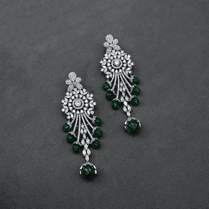 CZ Chandbali Earrings