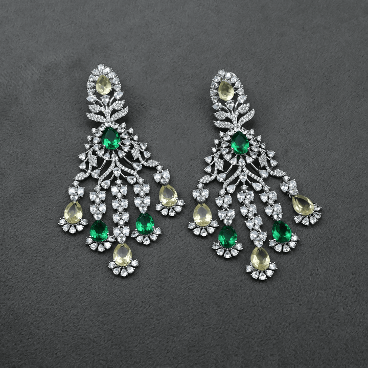 CZ Chandbali Earrings