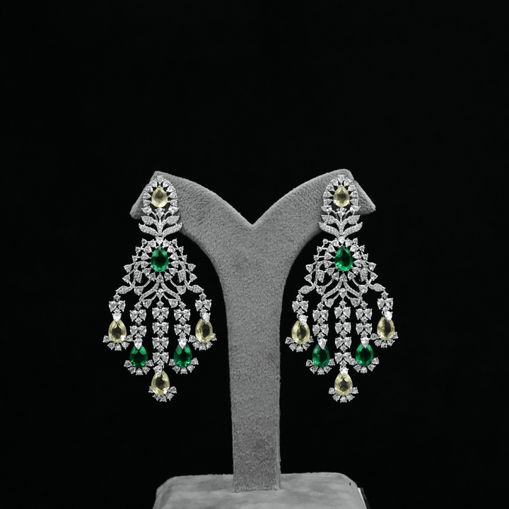 CZ Chandbali Earrings