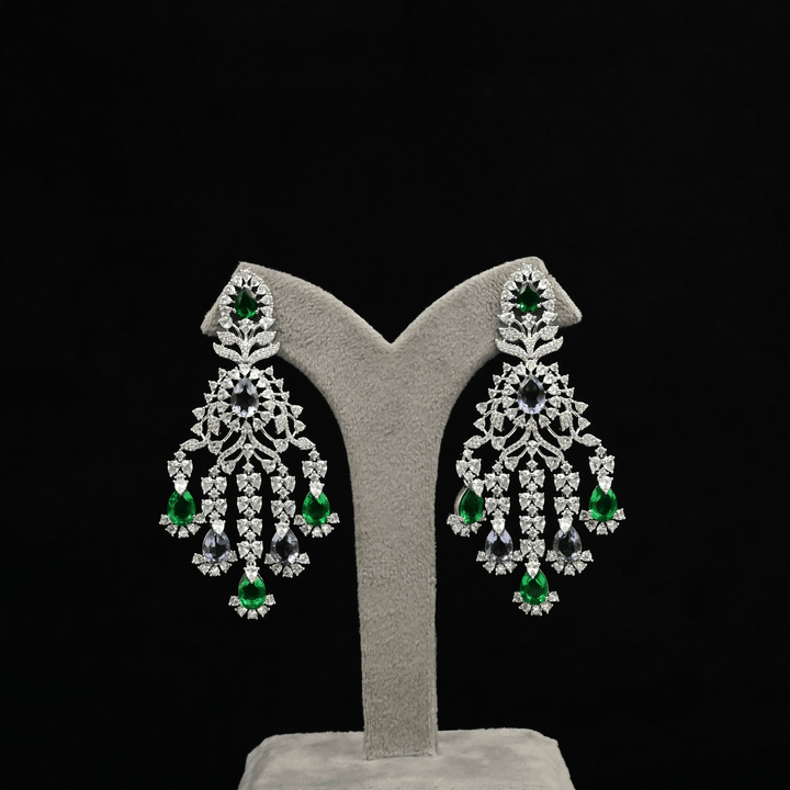 CZ Chandbali Earrings