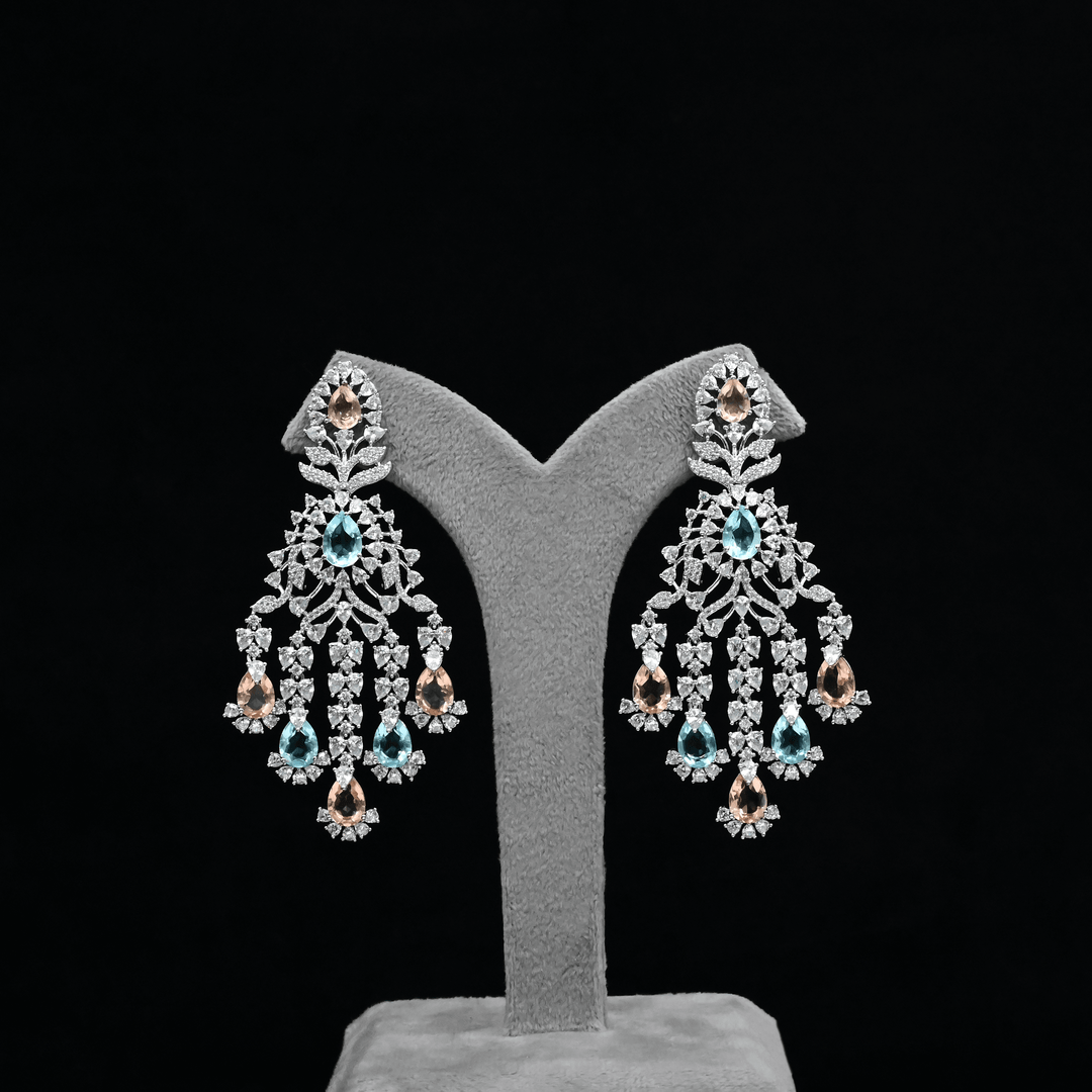 CZ Chandbali Earrings